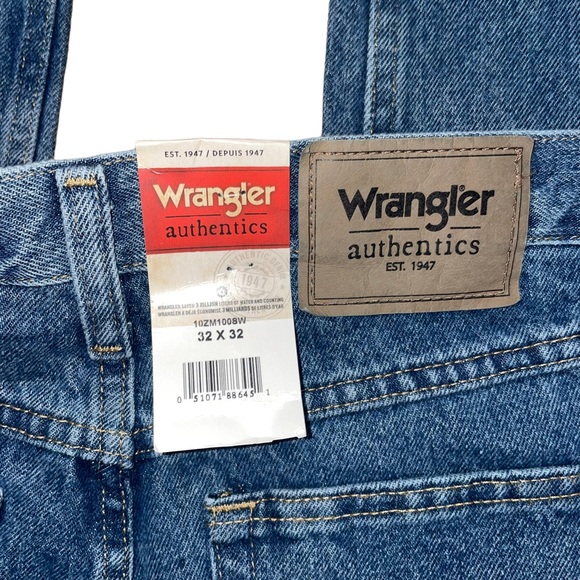 NWT Wrangler Authentics Men's Classic 5-Pocket Regular Fit Jean 32 X 32 - Picture 3 of 5